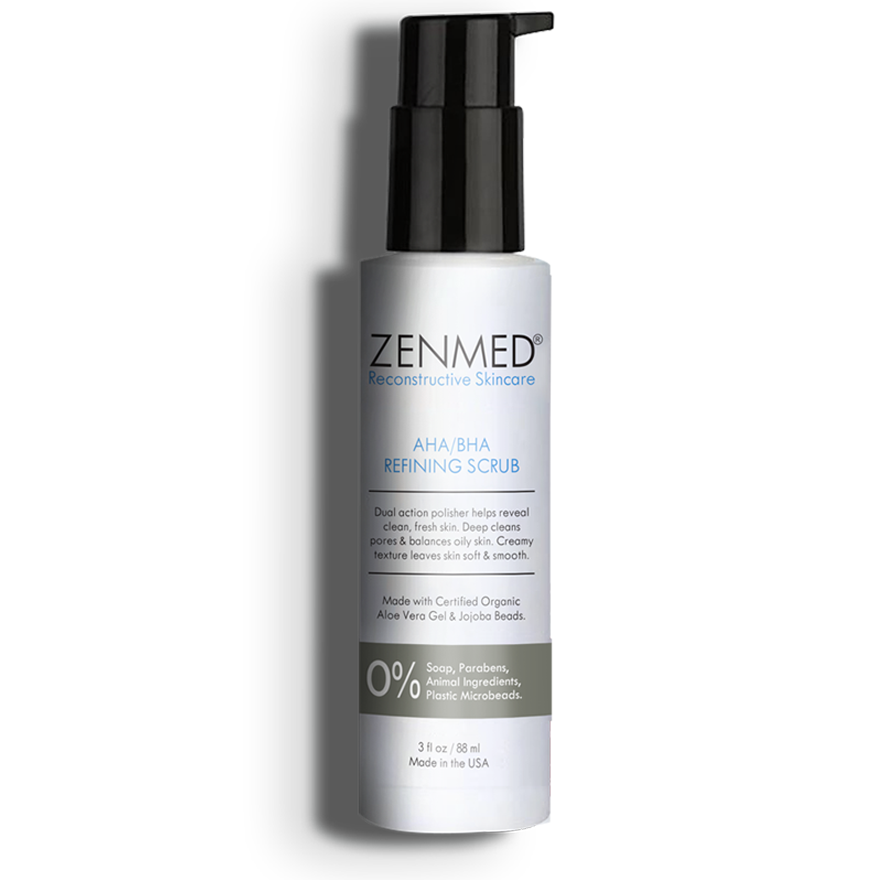 Zenmed AHA/BHA Refining Scrub for Acne - Reconstructive skincare