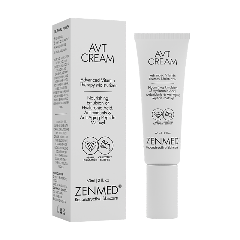 Zenmed AVT Cream packaging and tube on a white background