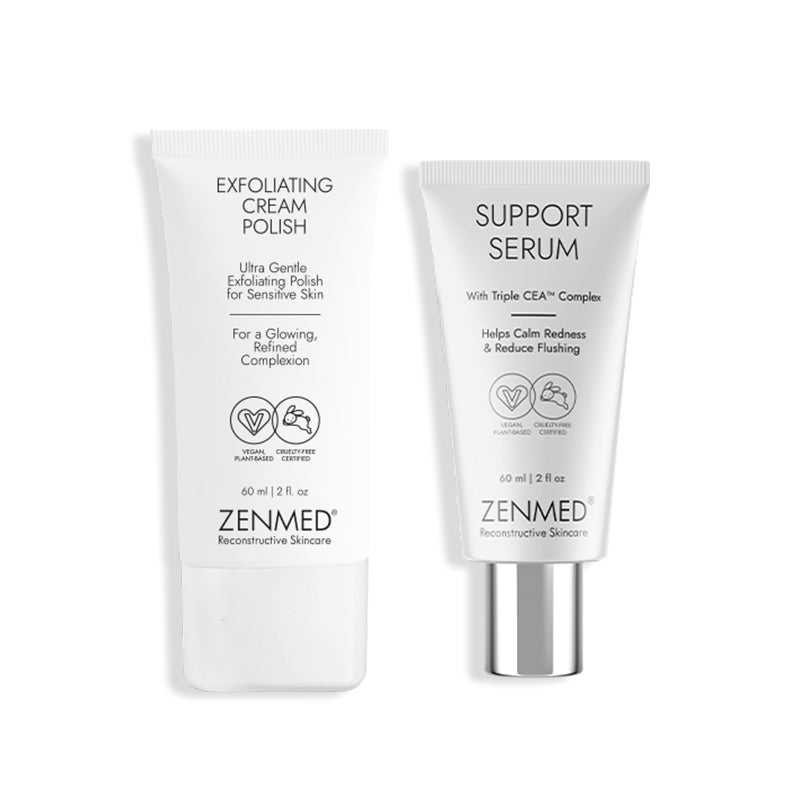 Two Zenmed skincare products on a white background