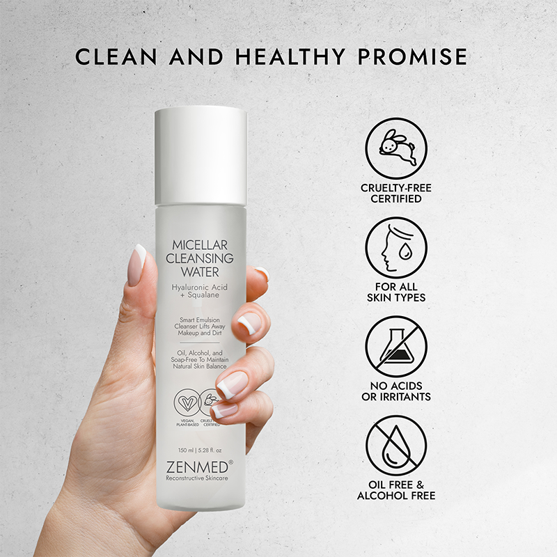 Micellar Hyaluronic Acid + Squalane Cleansing Water