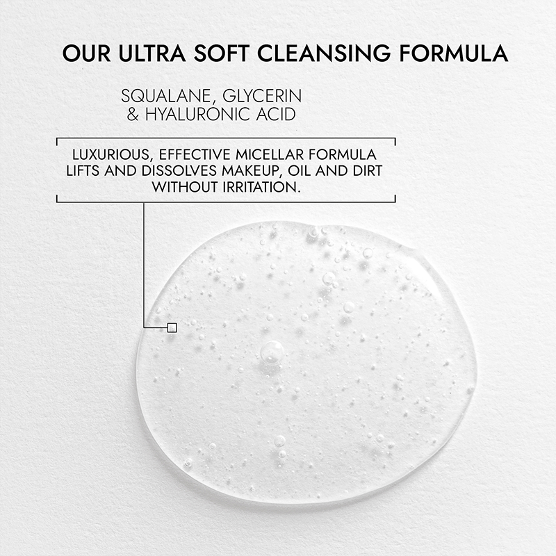 Micellar Hyaluronic Acid + Squalane Cleansing Water