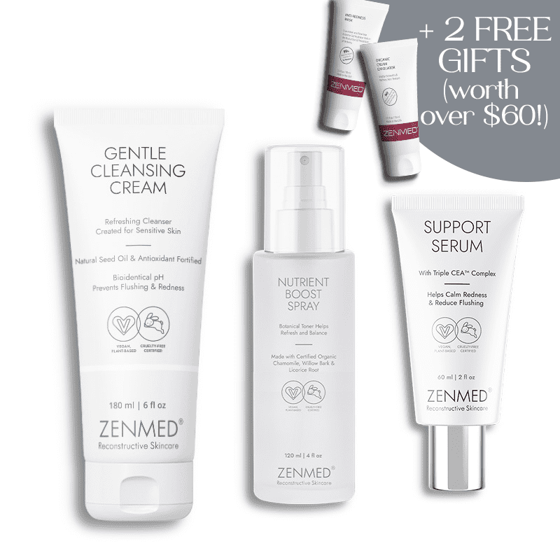 Skin Support System For Facial Redness + 2 FREE gifts worth over $60!