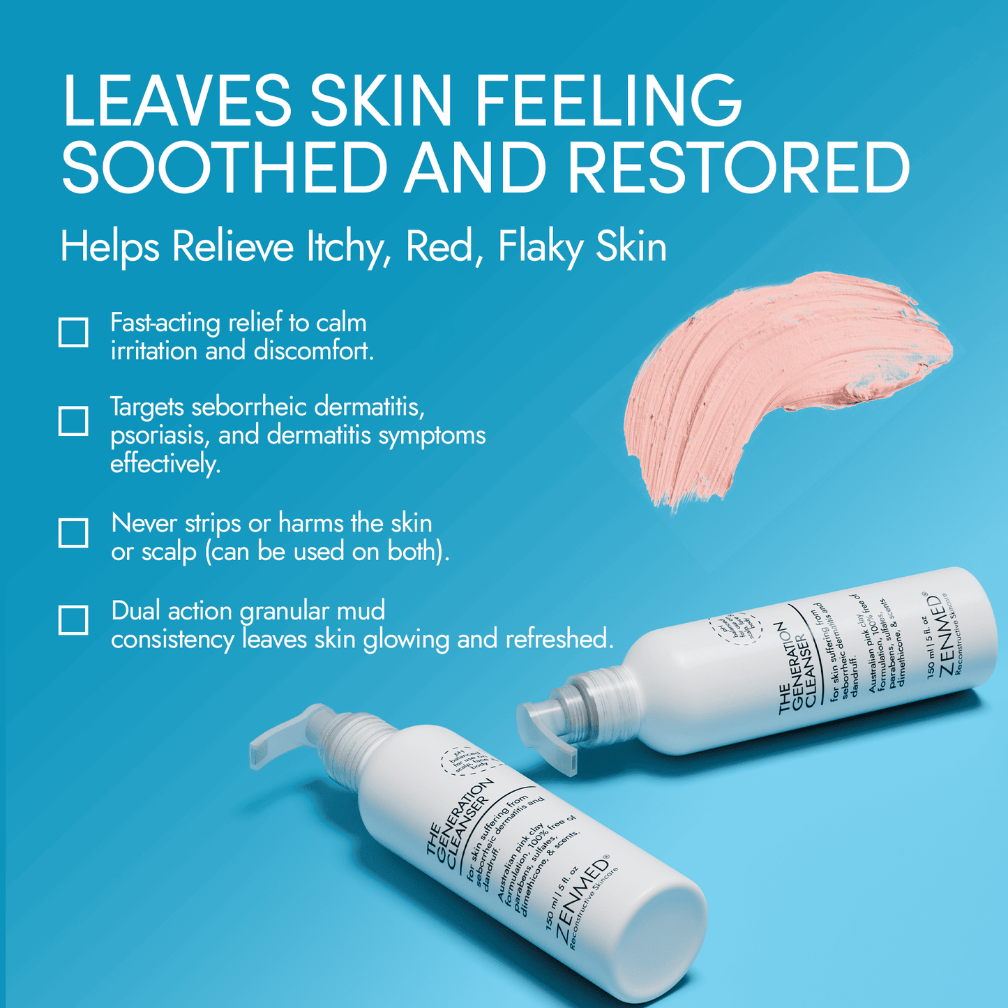 Generation Cleanser For Seborrheic Dermatitis, Flakes, Redness, Dandruff