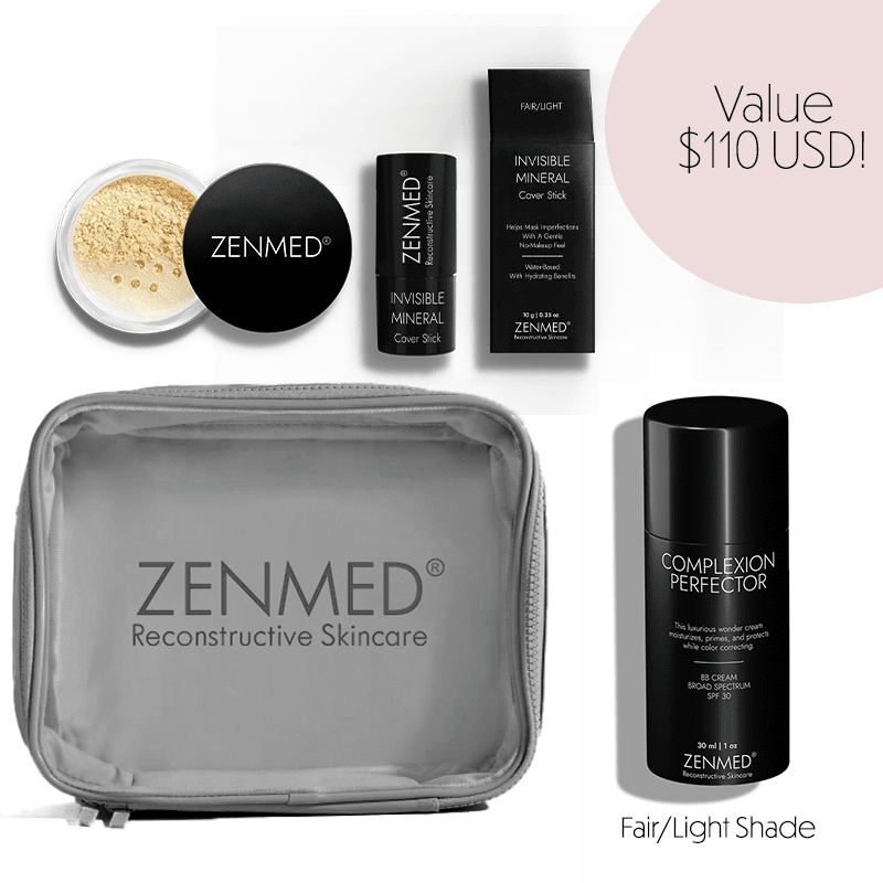 ZENMED Make Up & Skincare Bundle, Protect & Perfect Collection  For Fair/Light Skin Tones