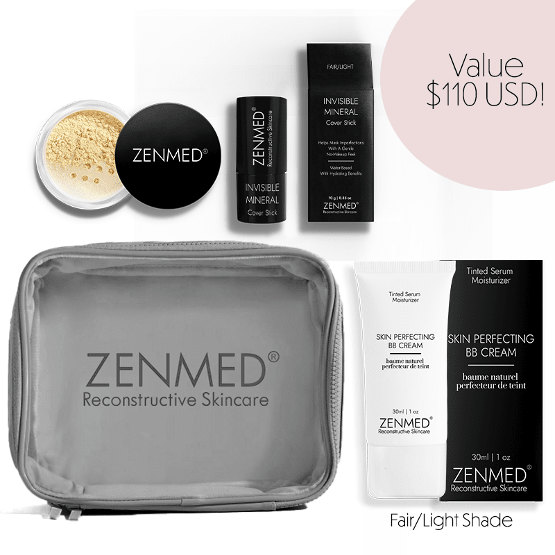 ZENMED Make Up & Skincare Bundle, Protect & Perfect Collection  For Fair/Light Skin Tones
